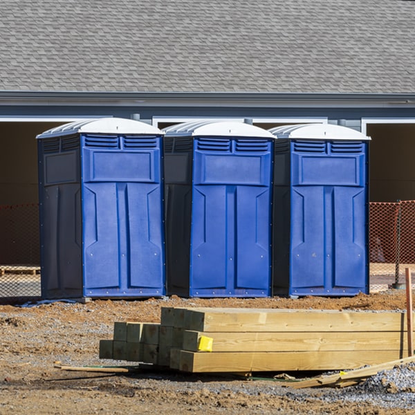 what is the expected delivery and pickup timeframe for the porta potties in Creal Springs Illinois